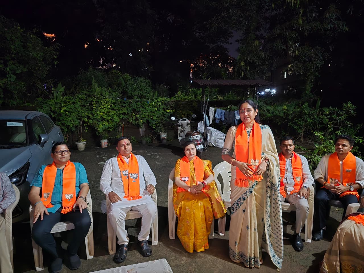 सिलवासा नगरपालिका के वार्ड नंबर 6 की भाजपा समर्थित प्रत्याशी रजनी शेट्टी के चुनाव प्रचार के लिए भाजपा के शीर्ष नेताओं ने संभाला मोर्चा